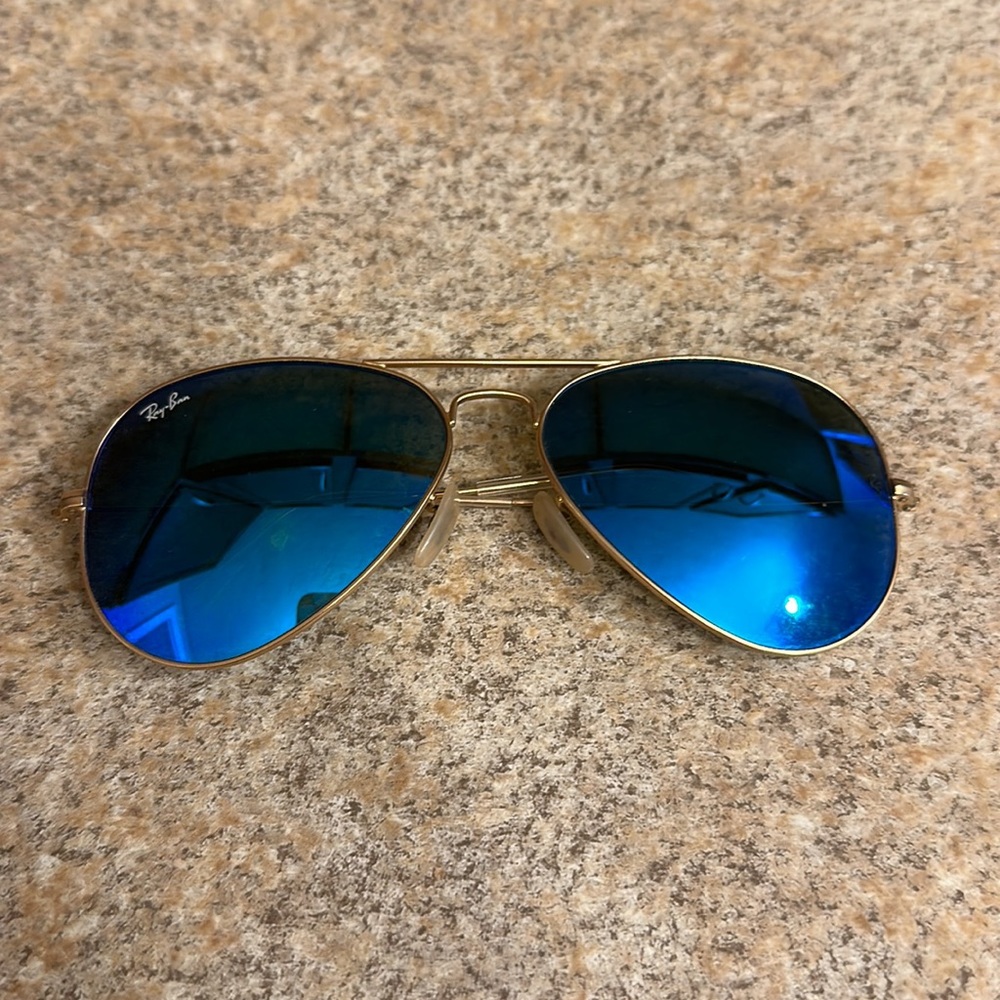 RayBan Aviators Blue lens